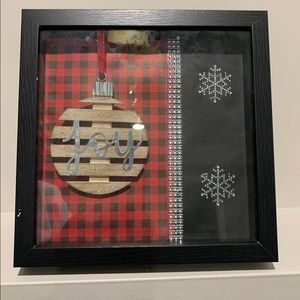 Joy shadow box display.